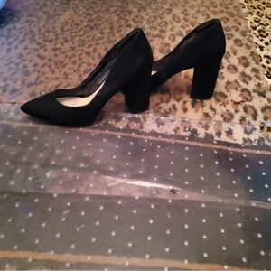 Fergalicious Black Suede Heels